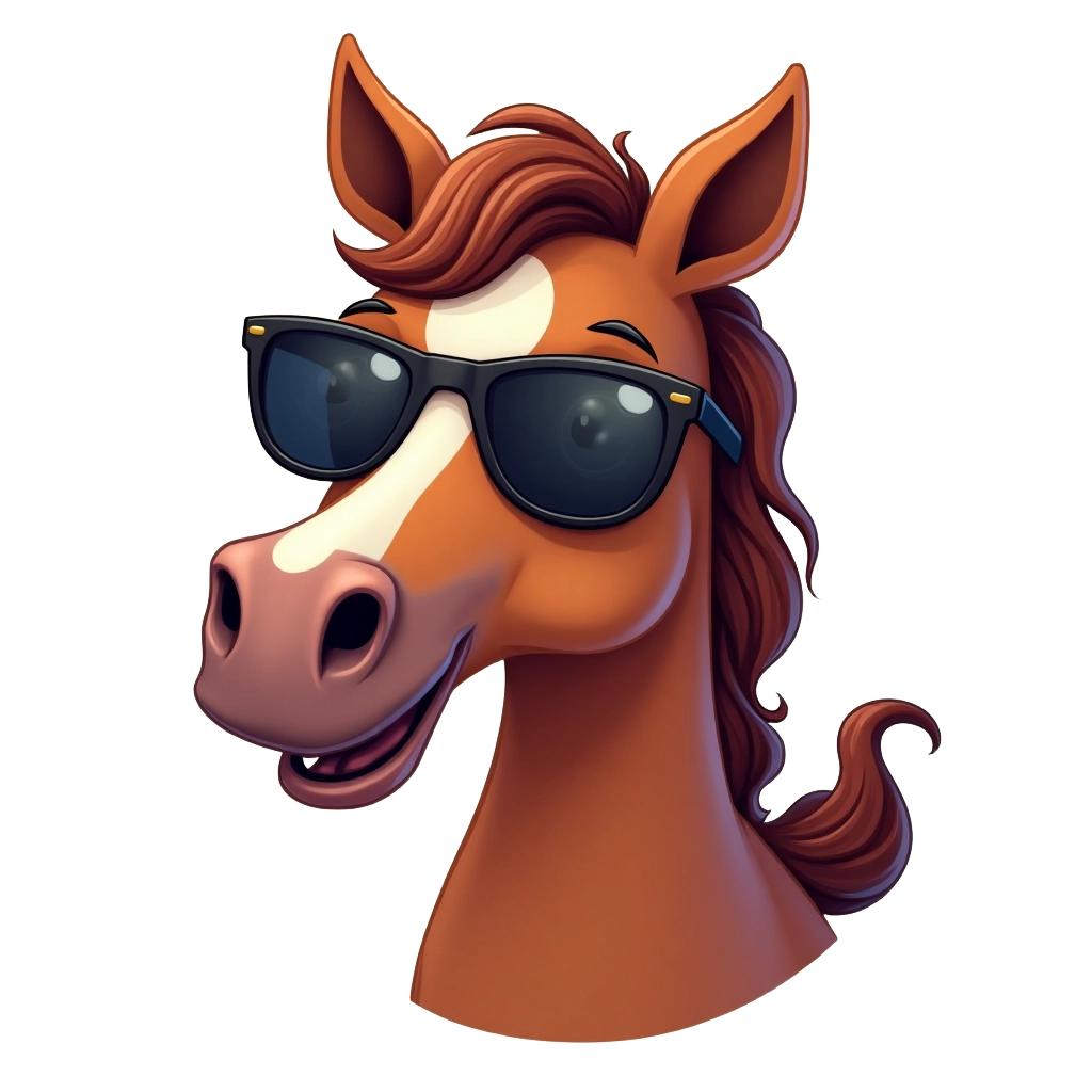 Cool Horse with Sunglasses